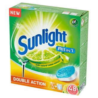 Sunlight All in 1 Citrus Fresh Tabletki do zmywarki 840 g (48 sztuk)