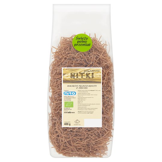 Nitki Makaron pełnoziarnisty z orkiszu ekologiczny 400 g