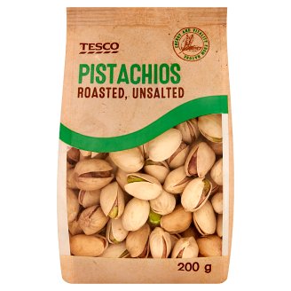Tesco Pistacje niełuskane niesolone prażone 200 g