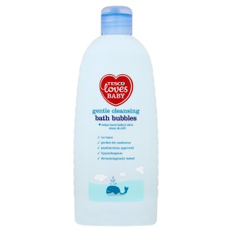 Tesco Loves Baby Łagodnie oczyszczający płyn do kąpieli dla dzieci 500 ml