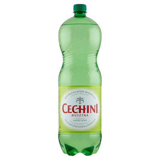 Muszyna Cechini Naturalna woda mineralna wysokozmineralizowana średnionasycona 2 l