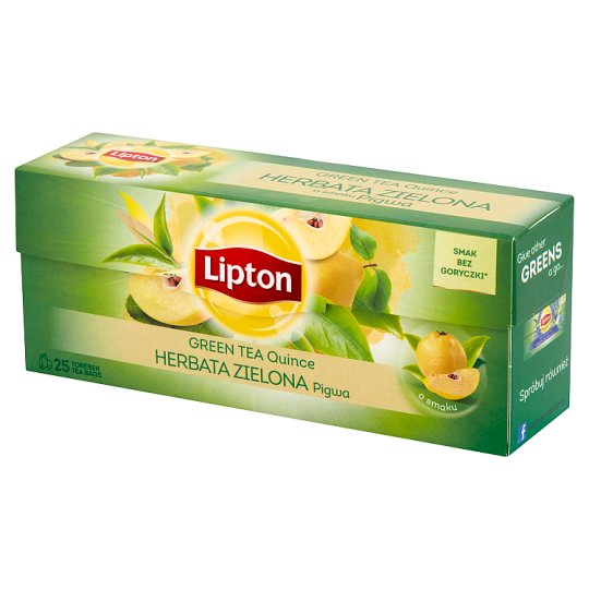 Lipton Herbata zielona pigwa 40 g (25 torebek)