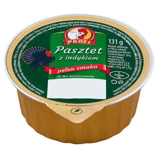 Profi Wielkopolski Pasztet z indykiem 131 g