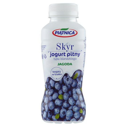 Piątnica Skyr jogurt pitny typu islandzkiego jagoda 330 g