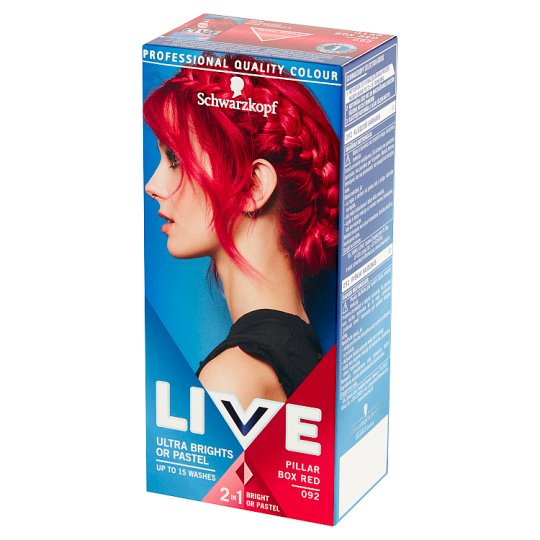 Schwarzkopf Live Ultra Brights or Pastel Farba do włosów Pillar Box Red 092