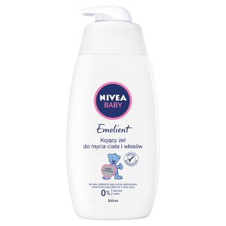 NIVEA Baby Emolient Kojący żel do mycia ciała i włosów 500 ml