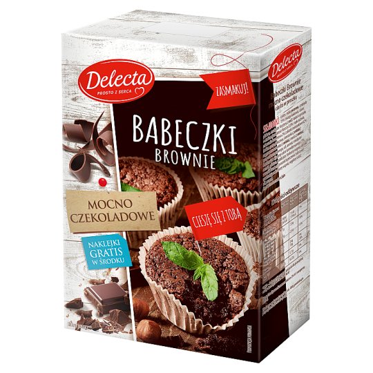 Delecta Babeczki Brownie mocno czekoladowe 360 g