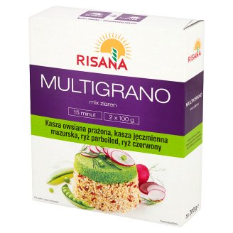 Risana Multigrano Mix ziaren z ryżem czerwonym 200 g (2 torebki)