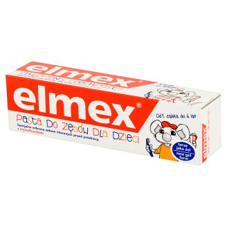 Elmex Pasta do zębów dla dzieci z aminofluorkiem od 1 ząbka do 6 lat 50 ml