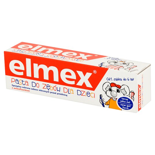 Elmex Pasta do zębów dla dzieci z aminofluorkiem od 1 ząbka do 6 lat 50 ml