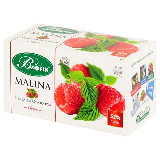 Bifix Classic Herbatka owocowa malina 50 g (25 x 2 g)
