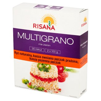 Risana Multigrano Mix ziaren z kaszą owsianą pęczak prażoną 200 g (2 torebki)