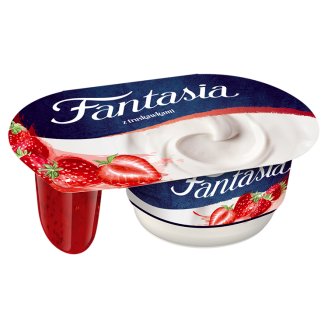 Danone Fantasia Jogurt kremowy z truskawkami 122 g