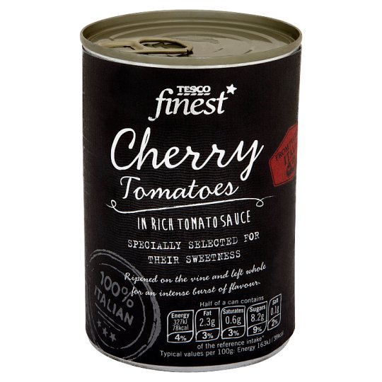 Tesco Finest Pomidory cherry w soku pomidorowym 400 g