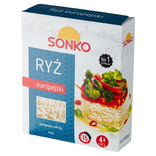Risana Ryż europejski 400 g (4 torebki)