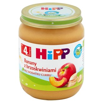 HiPP BIO Banany z brzoskwiniami po 4. miesiącu 125 g