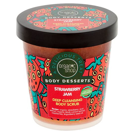 Organic Shop Body Desserts Głęboko oczyszczający peeling do ciała dżem truskawkowy 450 ml