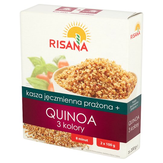 Risana Kasza jęczmienna prażona + Quinoa 3 kolory 200 g (2 torebki)