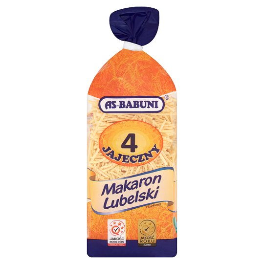 As-Babuni Makaron Lubelski 4 jajeczny krajanka z kurkumą 250 g