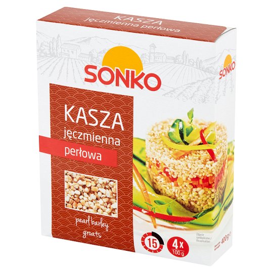 Sonko Kasza jęczmienna perłowa 400 g (4 x 100 g)