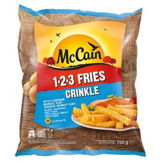 McCain 1.2.3 Fries Crinkle Frytki karbowane 750 g