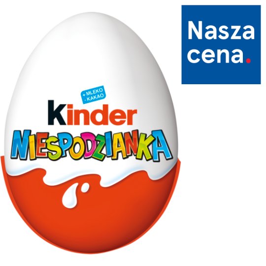Kinder Niespodzianka Słodkie jajko z niespodzianką pokryte czekoladą mleczną 20 g
