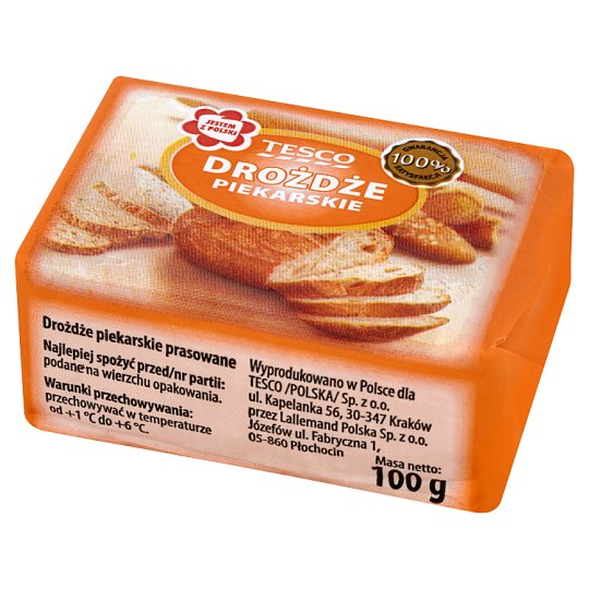 Tesco Drożdże piekarskie 100 g