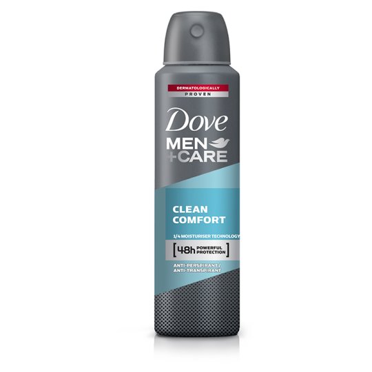 Dove Men plus Care Clean Comfort Antyperspirant w aerozolu 150 ml