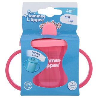 Tommee Tippee Essentials Pierwszy kubek niekapek z uchwytami dla dzieci po 4 miesiącu 190 ml