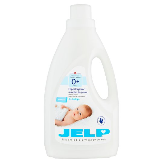 JELP 0+ Hipoalergiczne mleczko do prania do białego 1,5 l (18 prań)