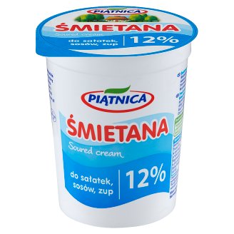 Piątnica Śmietana do sałatek sosów zup 12% 400 g