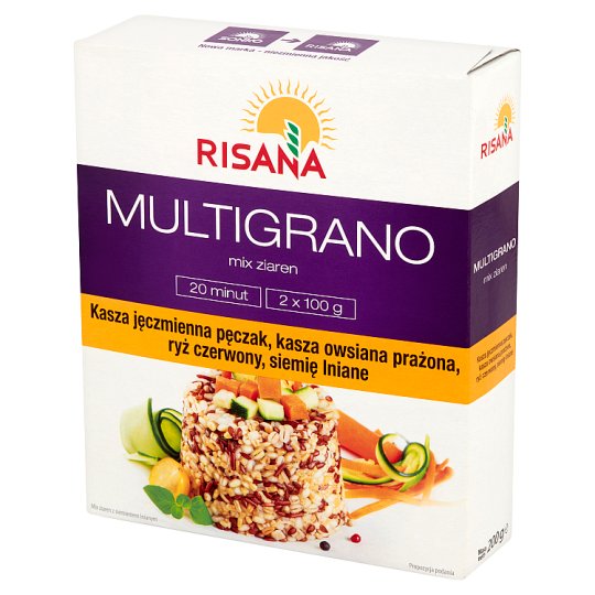Risana Multigrano Mix ziaren z siemieniem lnianym 200 g (2 torebki)