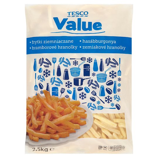 Tesco Value Frytki ziemniaczane proste 2,5 kg