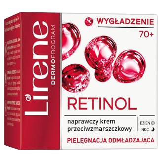 Lirene Retinolowe Odżywienie 70+ Naprawczy krem przeciwzmarszczkowy na dzień i noc 50 ml