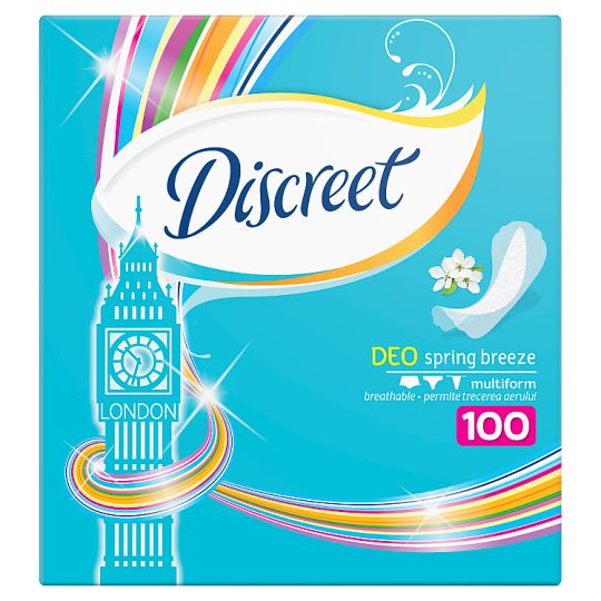Discreet Spring Breeze Multiform Oddychające wkładki higieniczne 100 sztuk
