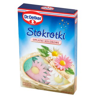 Dr. Oetker Stokrotki opłatki kolorowe 24 sztuki