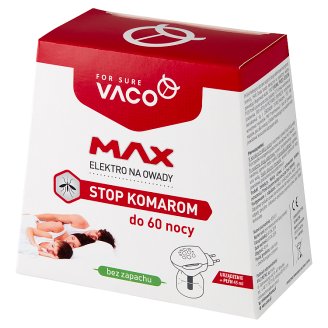 Vaco Elektro na owady Elektrofumigator z płynem owadobójczym przeciw komarom 45 ml