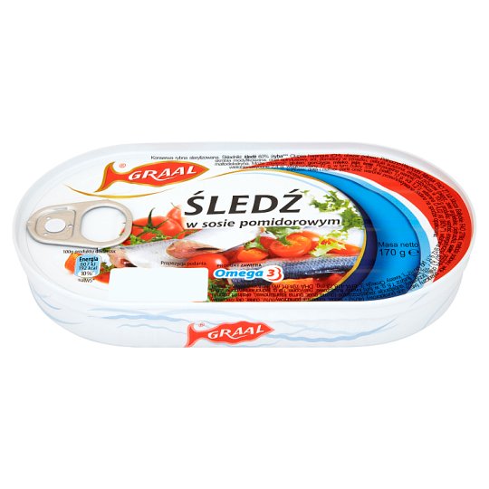 GRAAL Śledź w sosie pomidorowym 170 g