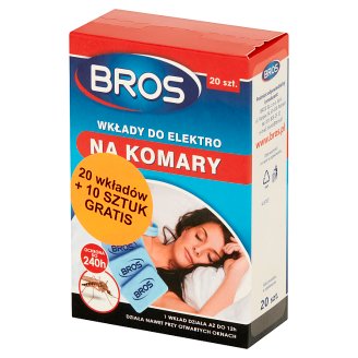 Bros Wkłady do elektro na komary 20 sztuk