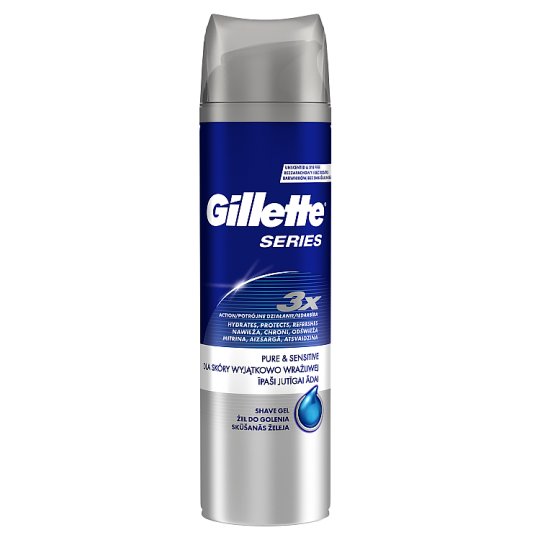 Gillette Series Pure & Sensitive Żel do golenia 200 ml