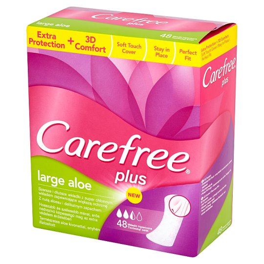 Carefree Plus Large Aloe Wkładki higieniczne 48 sztuk