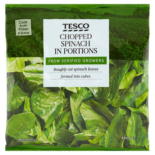 Tesco Szpinak siekany porcjowany 450 g