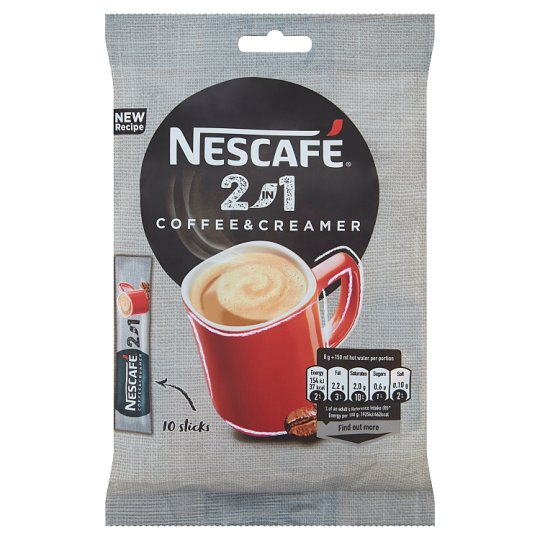 Nescafé 2in1 Coffee & Creamer Rozpuszczalny napój kawowy 80 g (10 x 8 g)