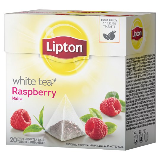 Lipton Malina Herbata biała 30 g (20 torebek)