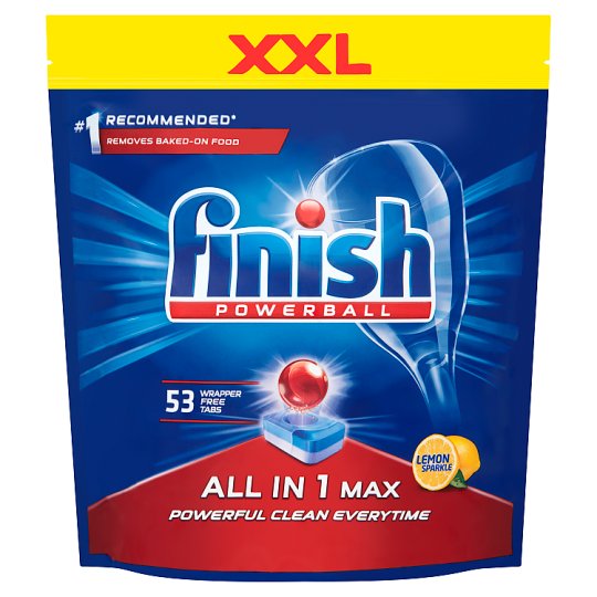 Finish All in 1 Max Lemon Dishwasher Detergent in Tabs 848 g (53 Pieces)