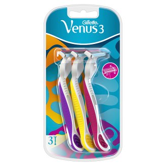 Gillette Venus 3 Maszynki jednorazowe dla kobiet, 3 sztuki