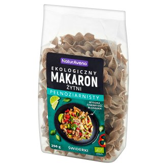 NaturAvena Ekologiczny makaron żytni pełnoziarnisty świderki 250 g