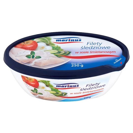 Marinus Filety śledziowe w sosie śmietanowym 250 g