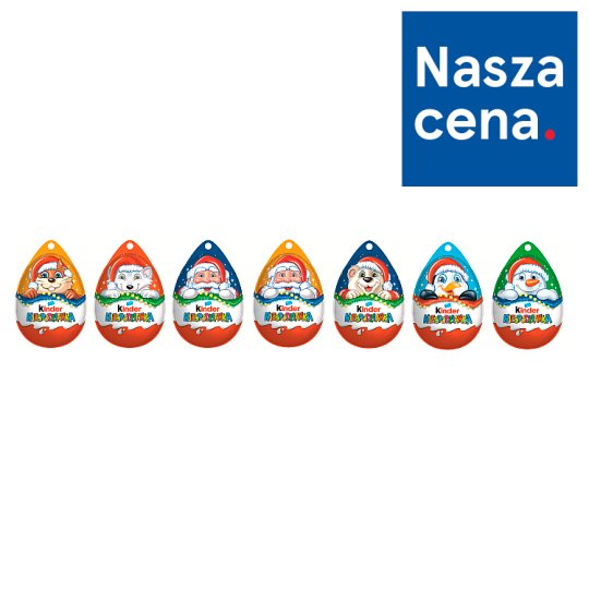 Kinder Niespodzianka Słodkie jajko z niespodzianką pokryte czekoladą mleczną 20 g