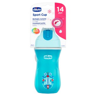 Chicco Kubek niekapek termiczny ze słomką 266 ml 14 m+